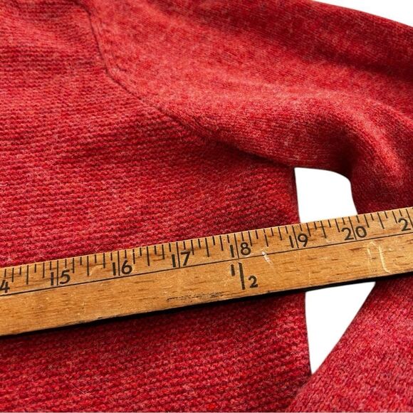 Pendleton coral Orange lambswool Sweater size medium - Picture 5 of 8